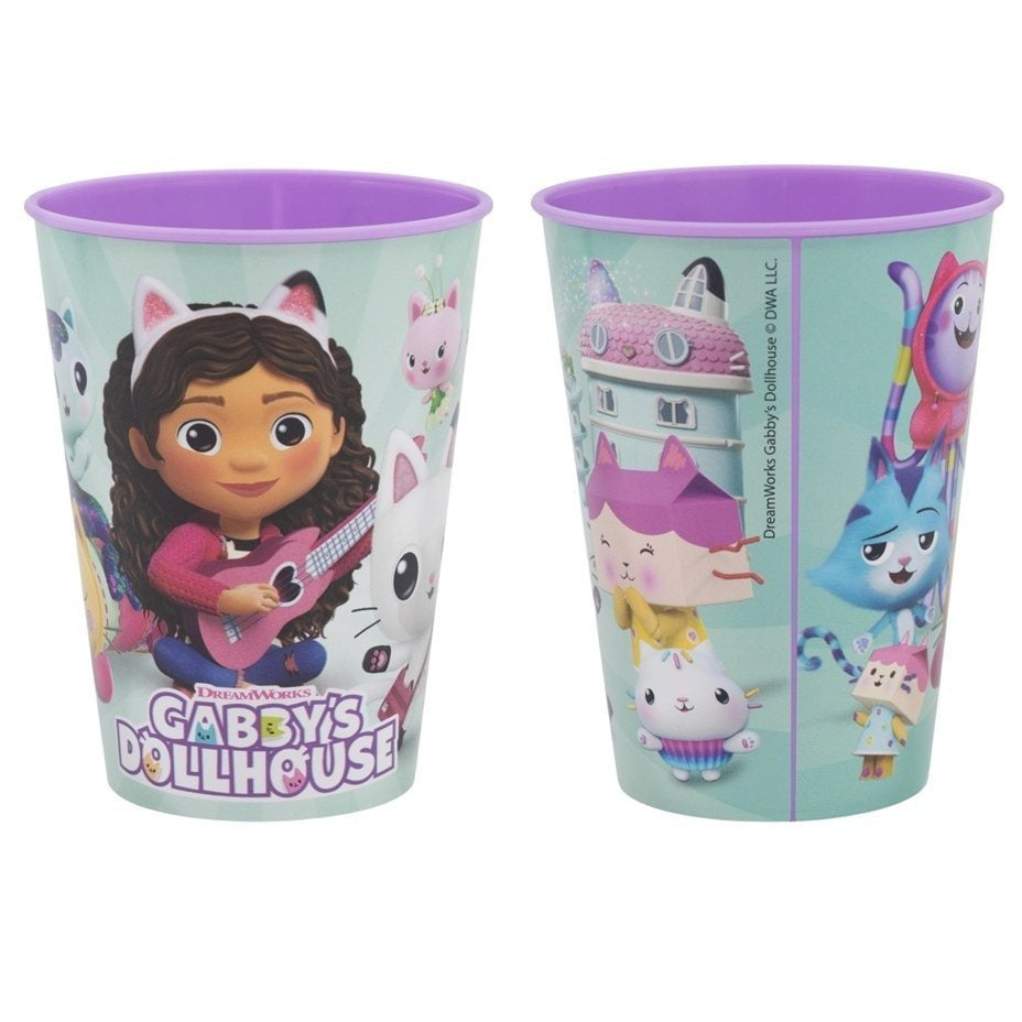 Set 2 Bicchieri per Bambini 260 ml in plastica Regalo per Ragazzi GABBY