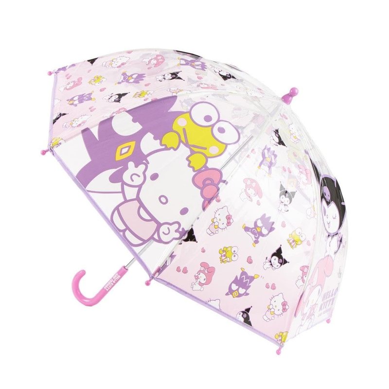 Hello Kitty - Ombrello da Pioggia Trasparente a Campana per Bambini