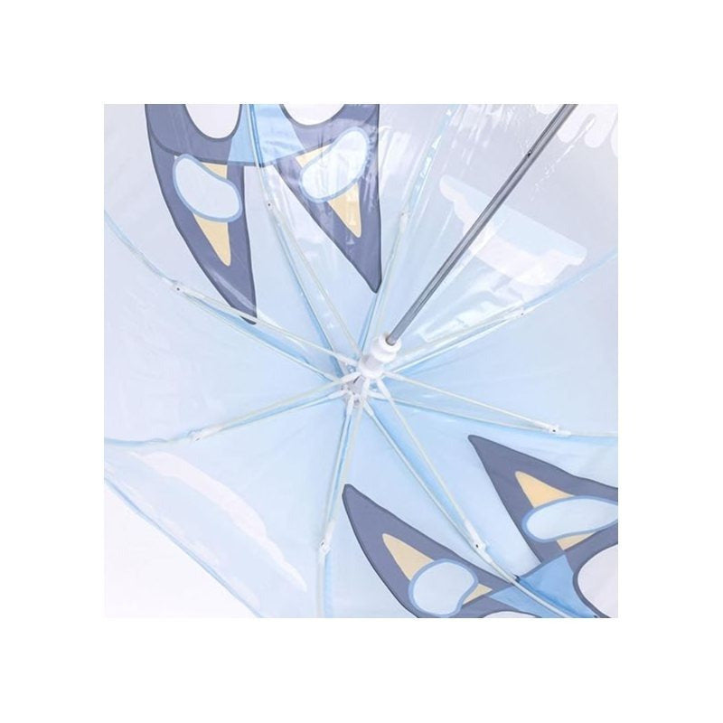 BLUEY - Ombrello da Pioggia Trasparente e Multicolore Unisex a Campana per Bambini