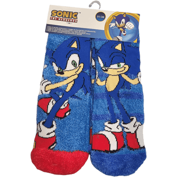 2 Paia Calzini Antiscivolo Ufficiali per Bambini SONIC