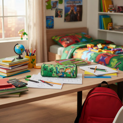 Portapenne Astuccio Borsellino Scuola e Asilo per Bambini 21x7x6cm