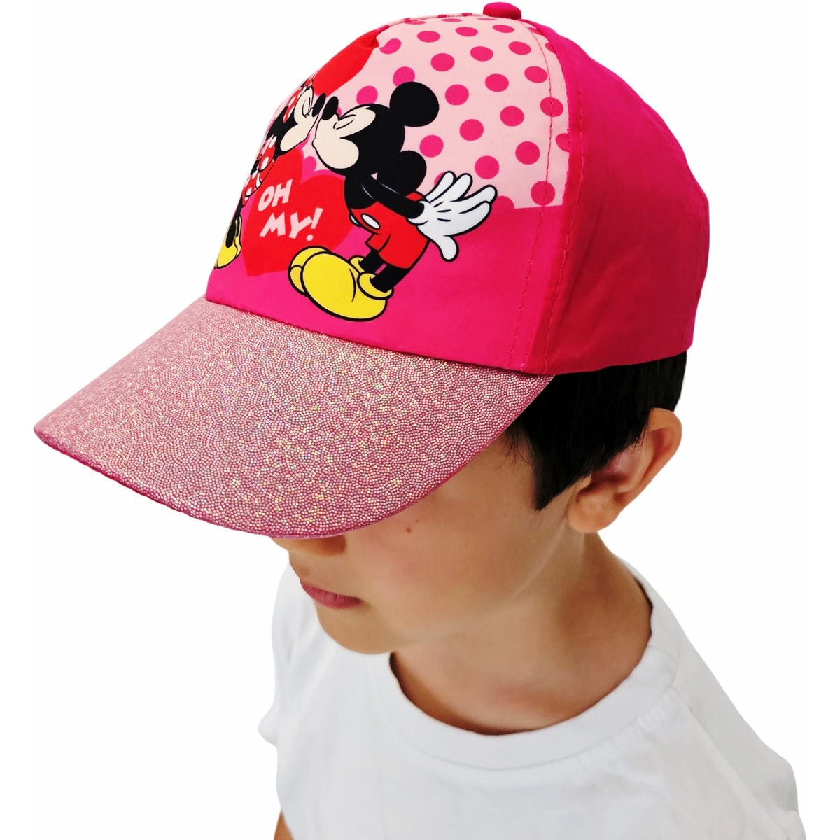 Cappello con Visiera da Ragazzo/Bambino Berretto da Baseball Regolabile Minnie Mouse Fucsia ILS I LOVE SHOPPING