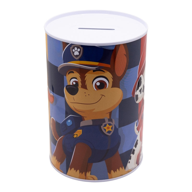 PAW PATROL - Portamonete per bambini in metallo cilindrico Regalo Ragazzi Cuccioli