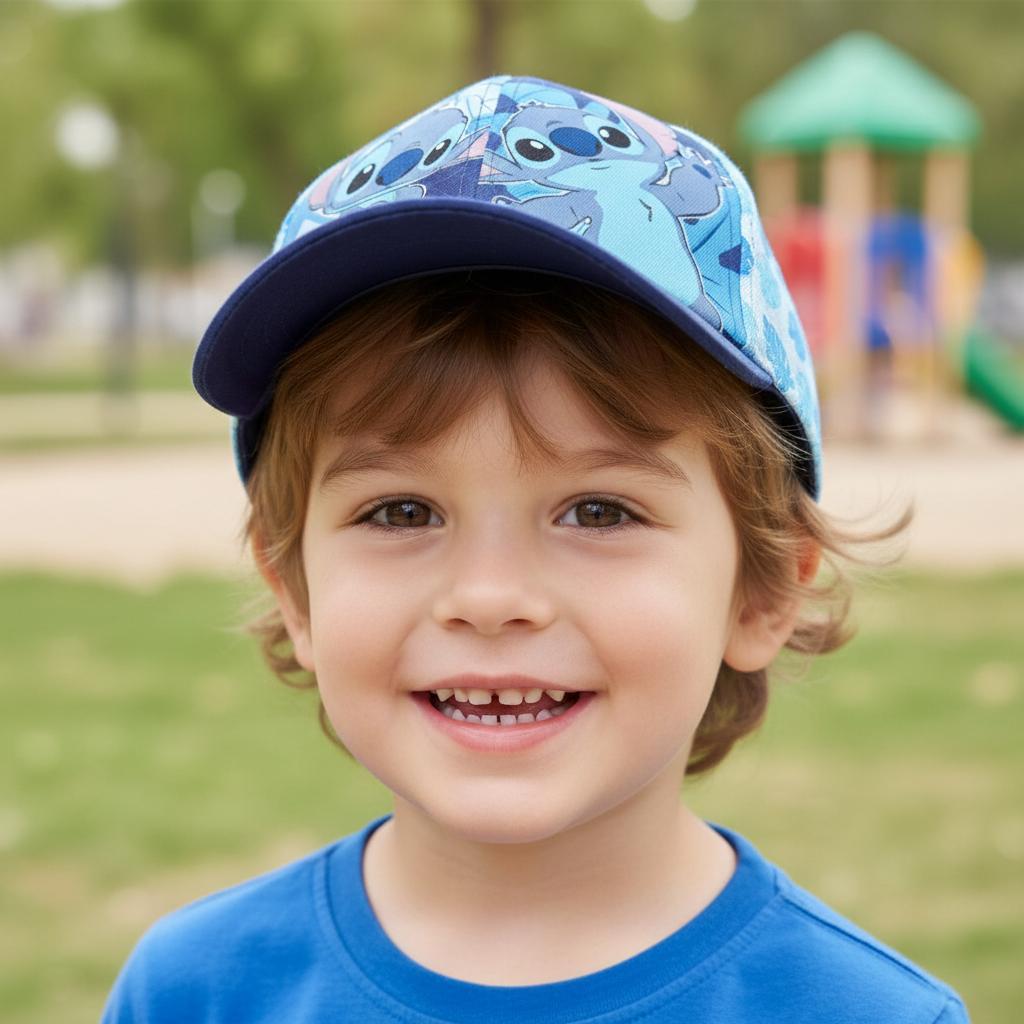 Cappello con Visiera da Ragazzo/Bambino Berretto da Baseball Regolabile STITCH