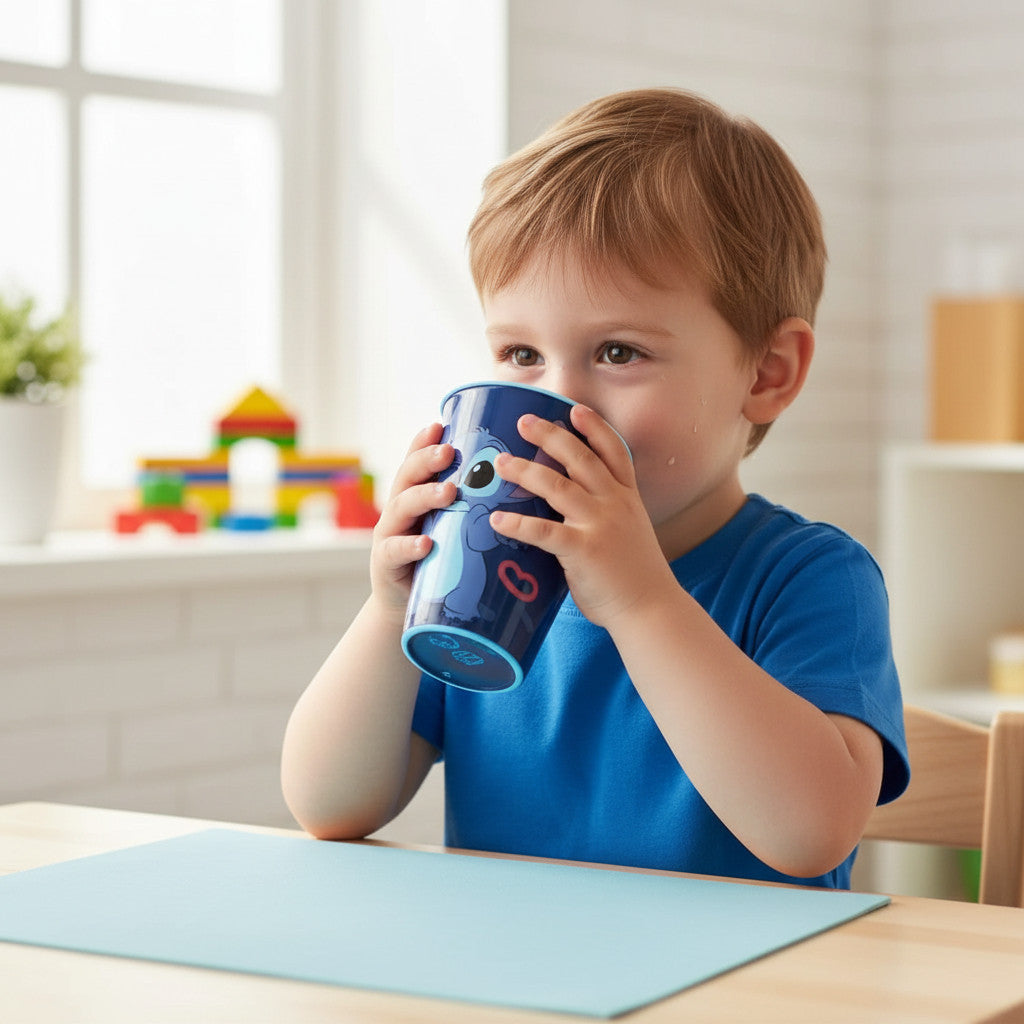 Set 2 Bicchieri per Bambini 260 ml in plastica Regalo per Ragazzi