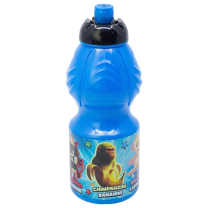 Borraccia Sport in plastica Bottiglia per Bambini 400ML con beccuccio retraibile BRAINROT