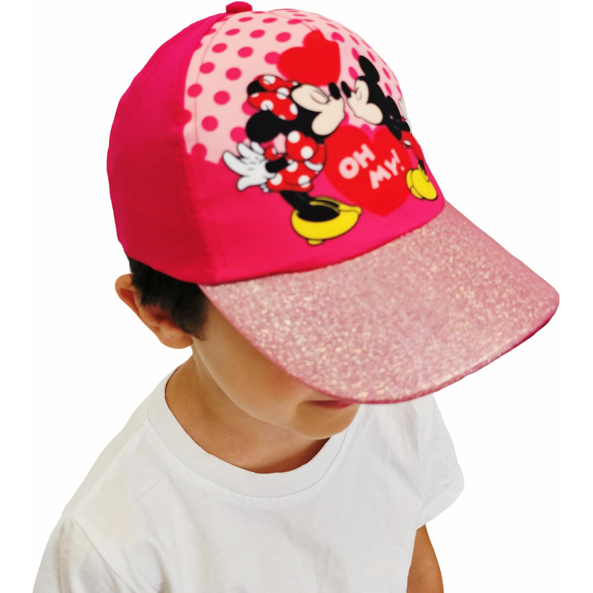 Cappello con Visiera da Ragazzo/Bambino Berretto da Baseball Regolabile Minnie Mouse Fucsia ILS I LOVE SHOPPING