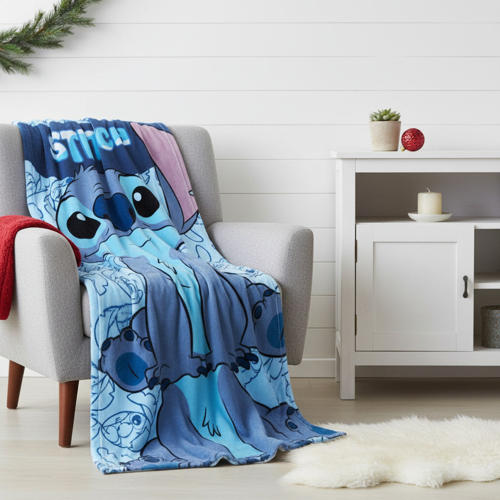Coperta Ufficiale Plaid Morbida e Calda 100x140cm per Bambini Pile con stampa Idea Regalo