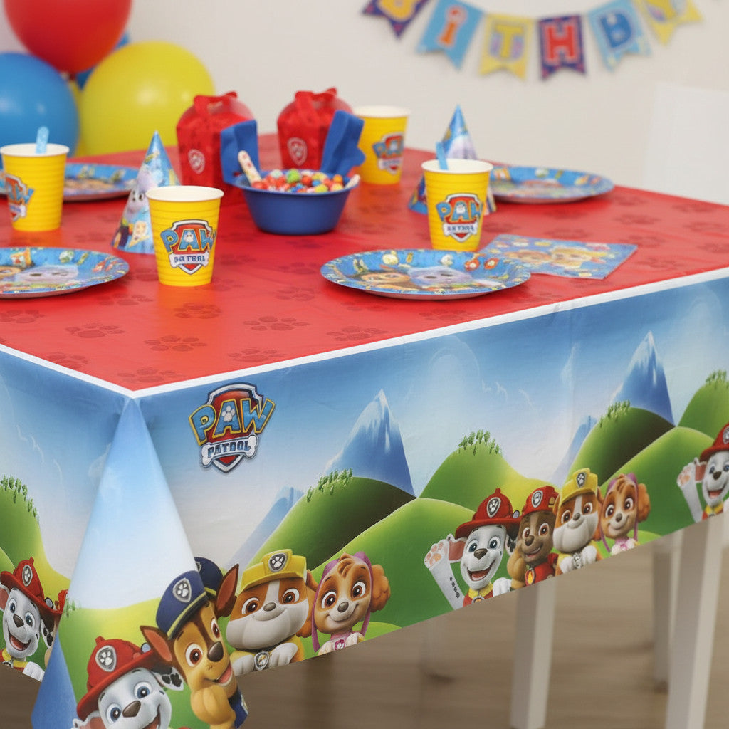 Tovaglia decorazione per compleanno dei bambini e feste a tema, Rettangolare, 120 cm x 180 cm, lavabile