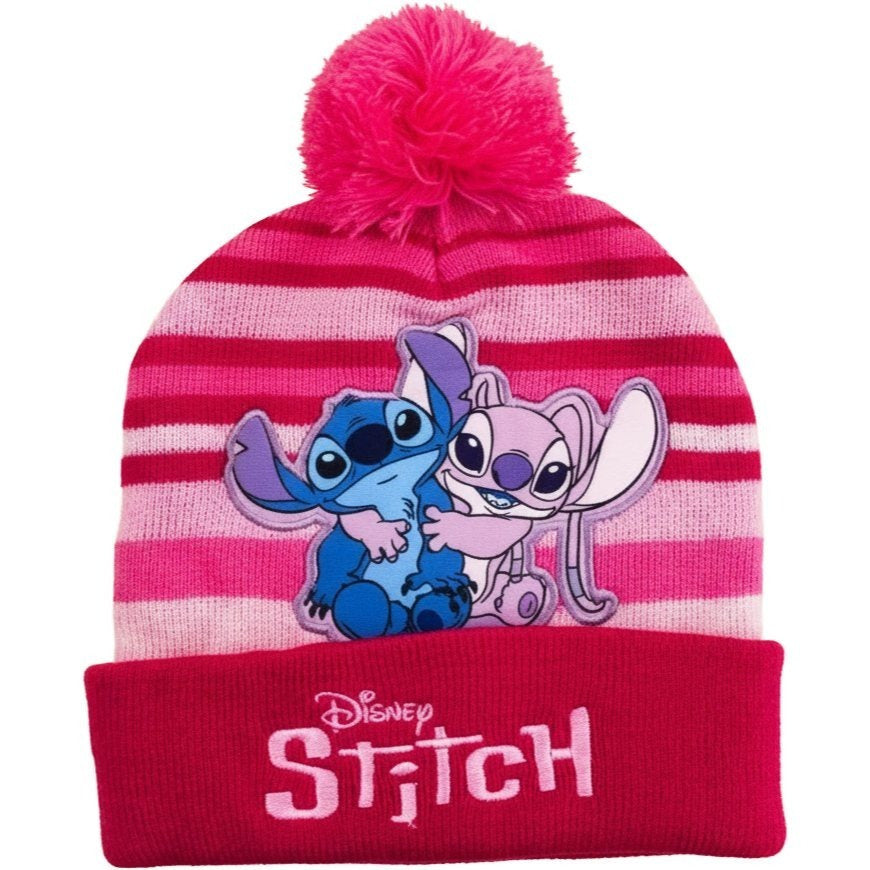 Berretto Invernale Stitch & Angel per Bambini Taglia Unica Morbido