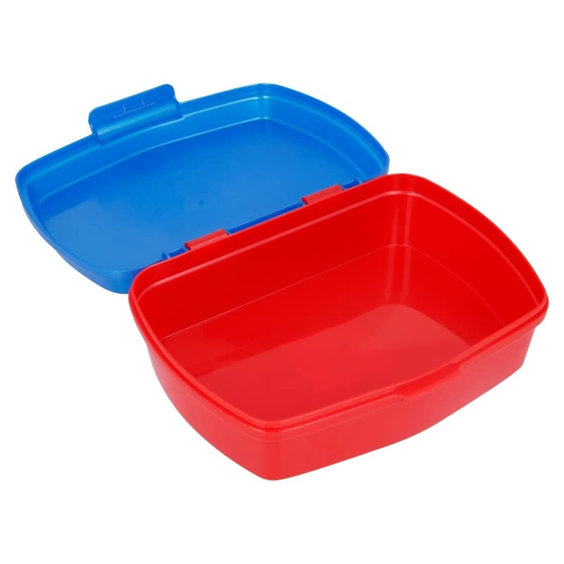 ùSet Pranzo Scuola 2 Pezzi Portamerenda e Borraccia in Plastica Bambini Bambino Merenda Launch Box - BPA Free (SuperMari