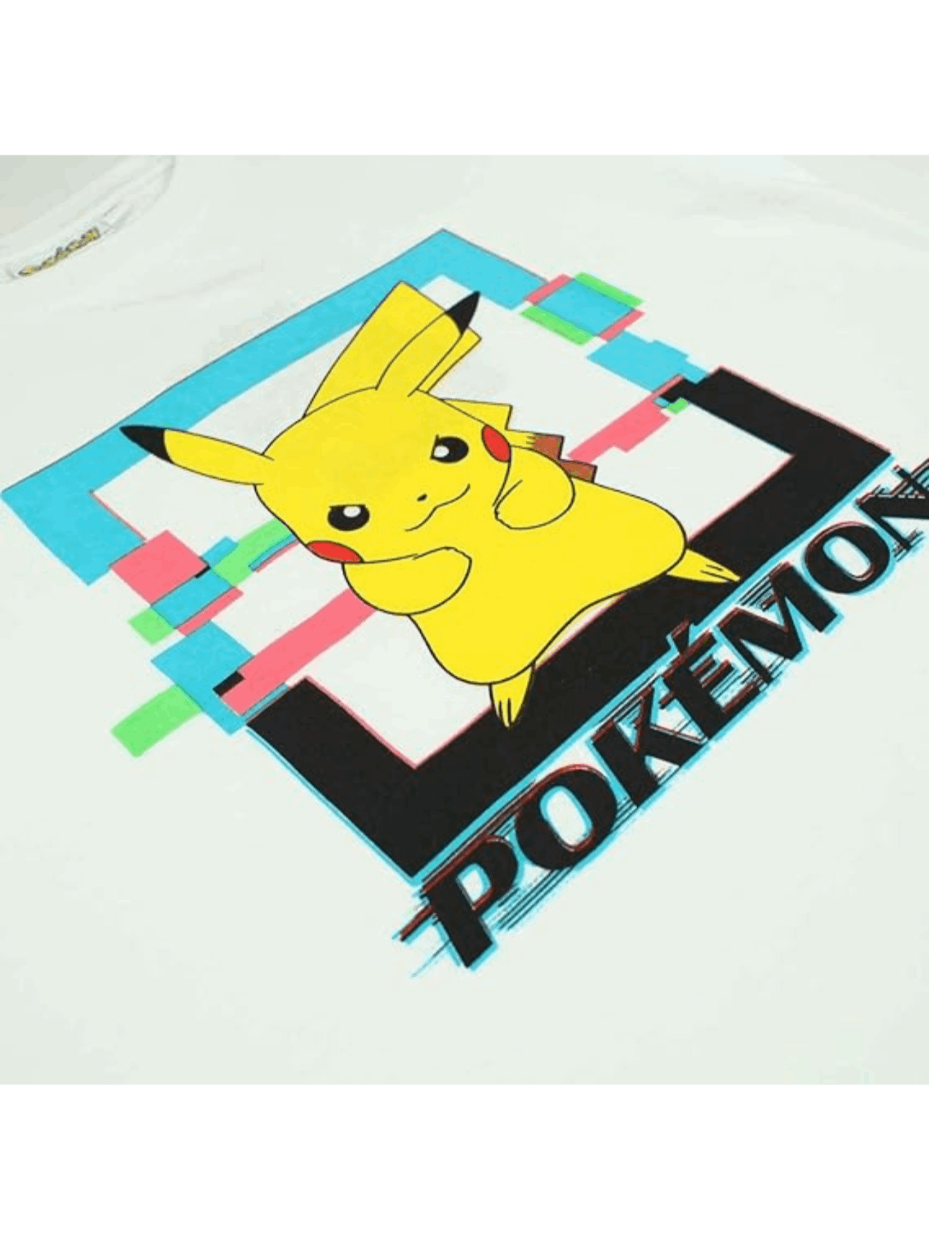POKEMON - Maglietta Ufficiale 100% Cotone per Bambini T-Shirt Abbigliamento Maglia Ragazzi - Pikachu