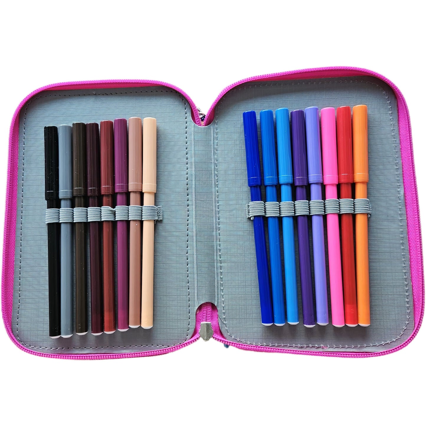 Portapenne Astuccio Triplo Borsellino Scuola e Asilo per Bambini e Ragazzi GABBY