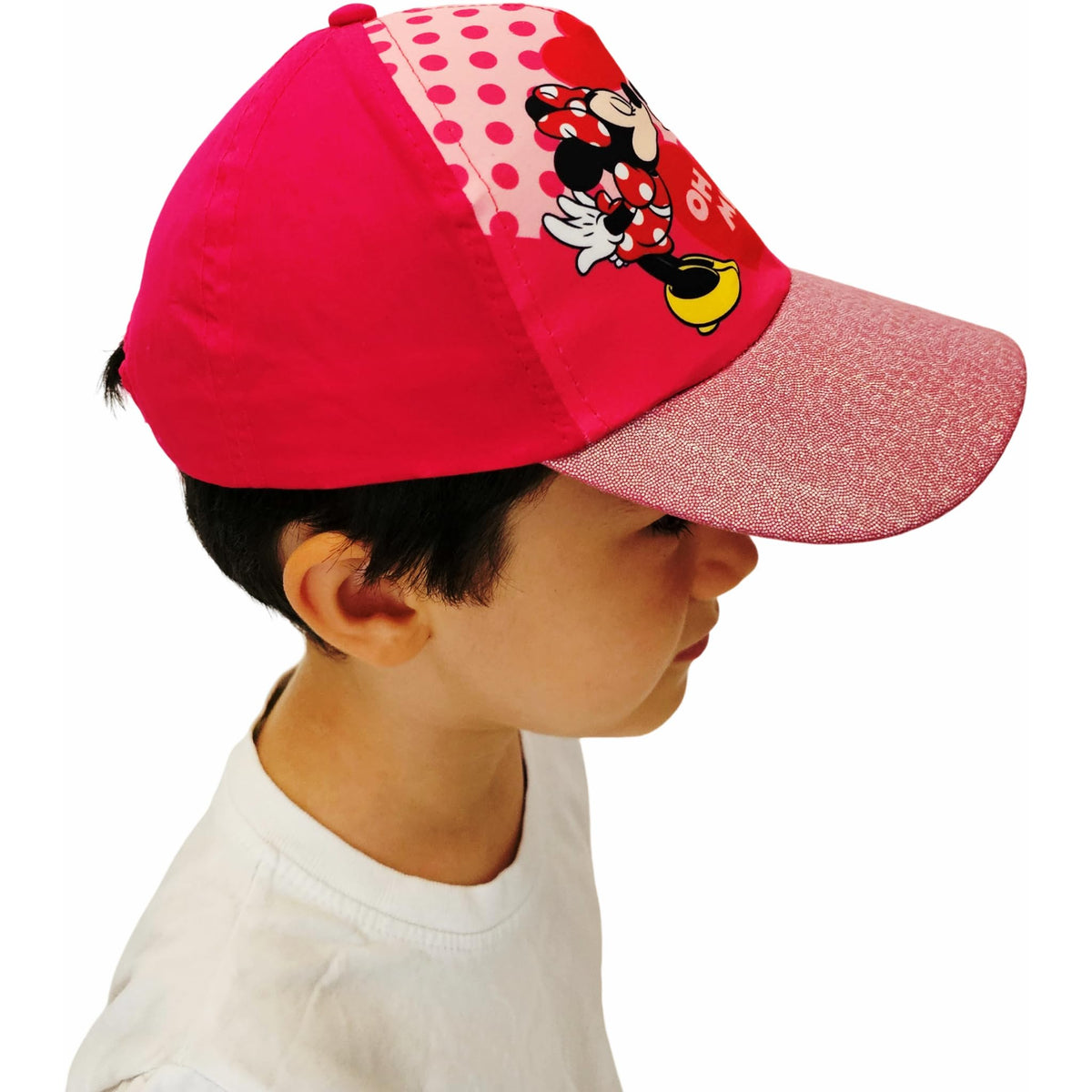 Cappello con Visiera da Ragazzo/Bambino Berretto da Baseball Regolabile Minnie Mouse Fucsia ILS I LOVE SHOPPING