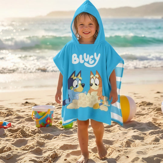 Poncho con cappuccio Asciugamano da spiaggia Mare e piscina Accappatoio in microfibra 55X90 cm asciugatura rapida, ultra
