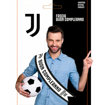 Fascia Ufficiale Festa Buon Compleanno per Tifoso Calcio 7,5 x 152 cm poliestere