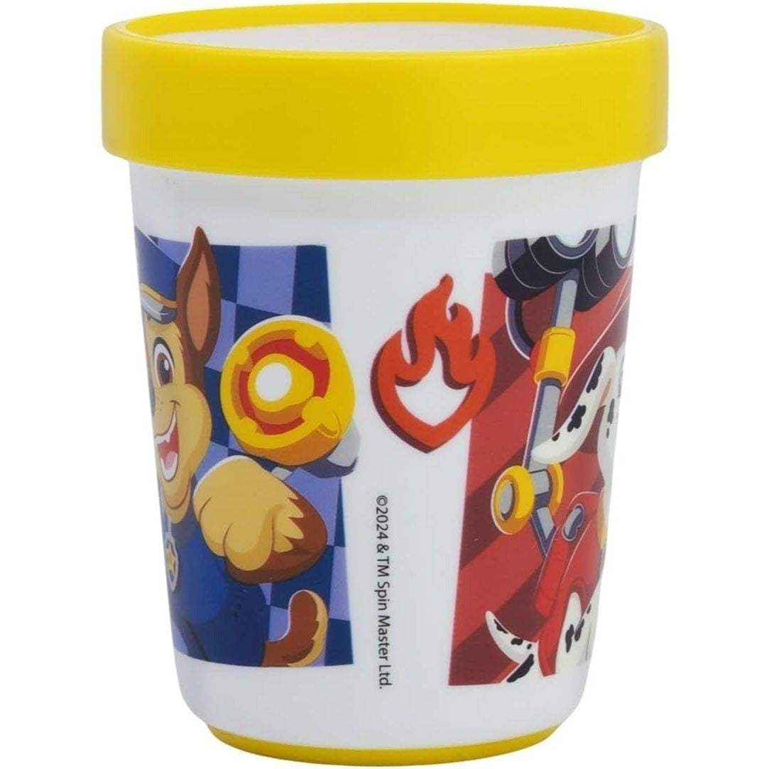 Set di stoviglie bicolore composto da 2 pezzi: Piatto e bicchiere per bambini con base antiscivolo