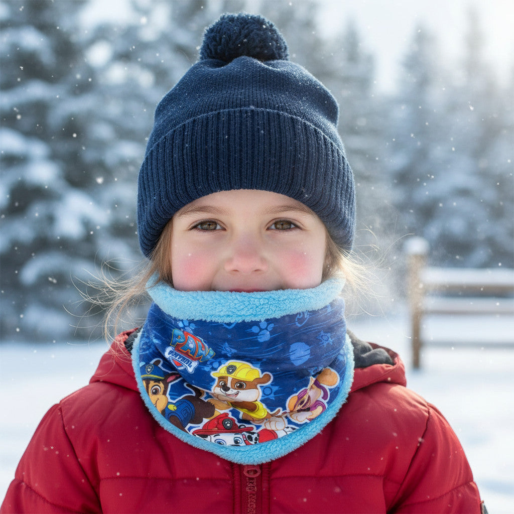 Scaldacollo Sciarpa Tubolare Paw Patrol Bambini Morbido Invernale Taglia Unica