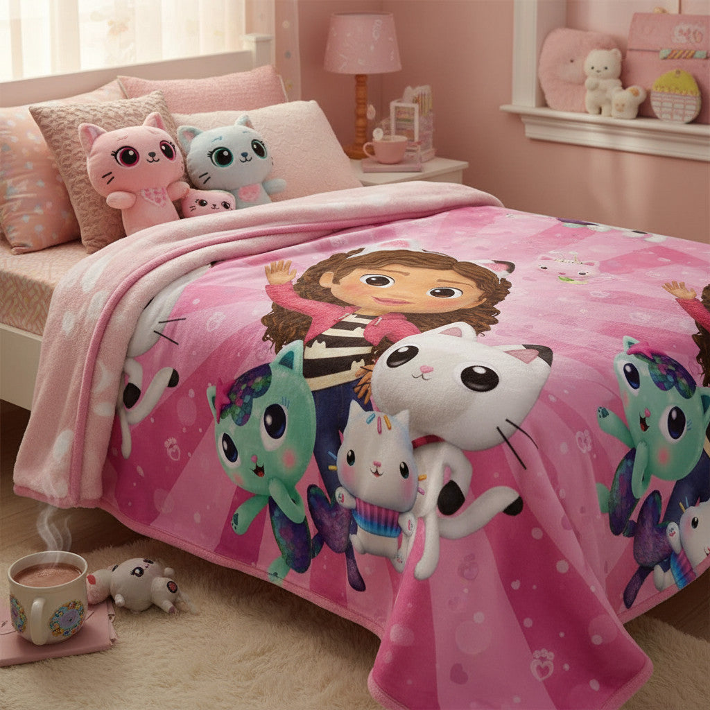 Coperta Ufficiale Plaid Morbida e Calda 100x140cm per Bambini Pile con stampa Idea Regalo