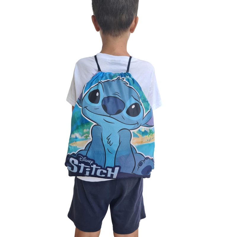 Sacca Sportiva  Bambino, Borsa Zaino  Asilo, Palestra, Piscina, Viaggio, Portascarpe (STITCH)