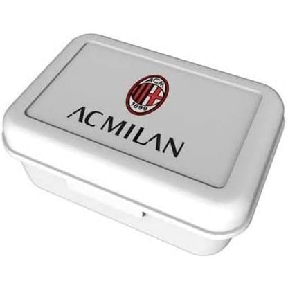 Set Regalo Portamerenda + Tazza in confezione regalo Tifoso Senza BPA per Ragazzi Prodotto Ufficiale (Milan)