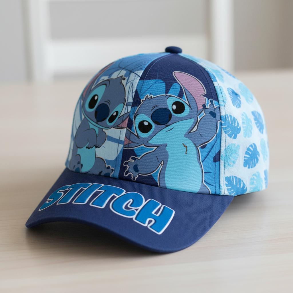 Cappello con Visiera da Ragazzo/Bambino Berretto da Baseball Regolabile STITCH