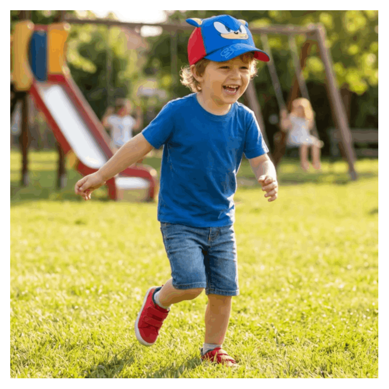 Cappello con Visiera da Ragazzo/Bambino Berretto da Baseball Regolabile Bimbo SONIC