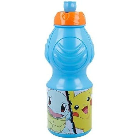 Borraccia Sport in plastica Bottiglia per Bambini 400ML con beccuccio retraibile Pokemon