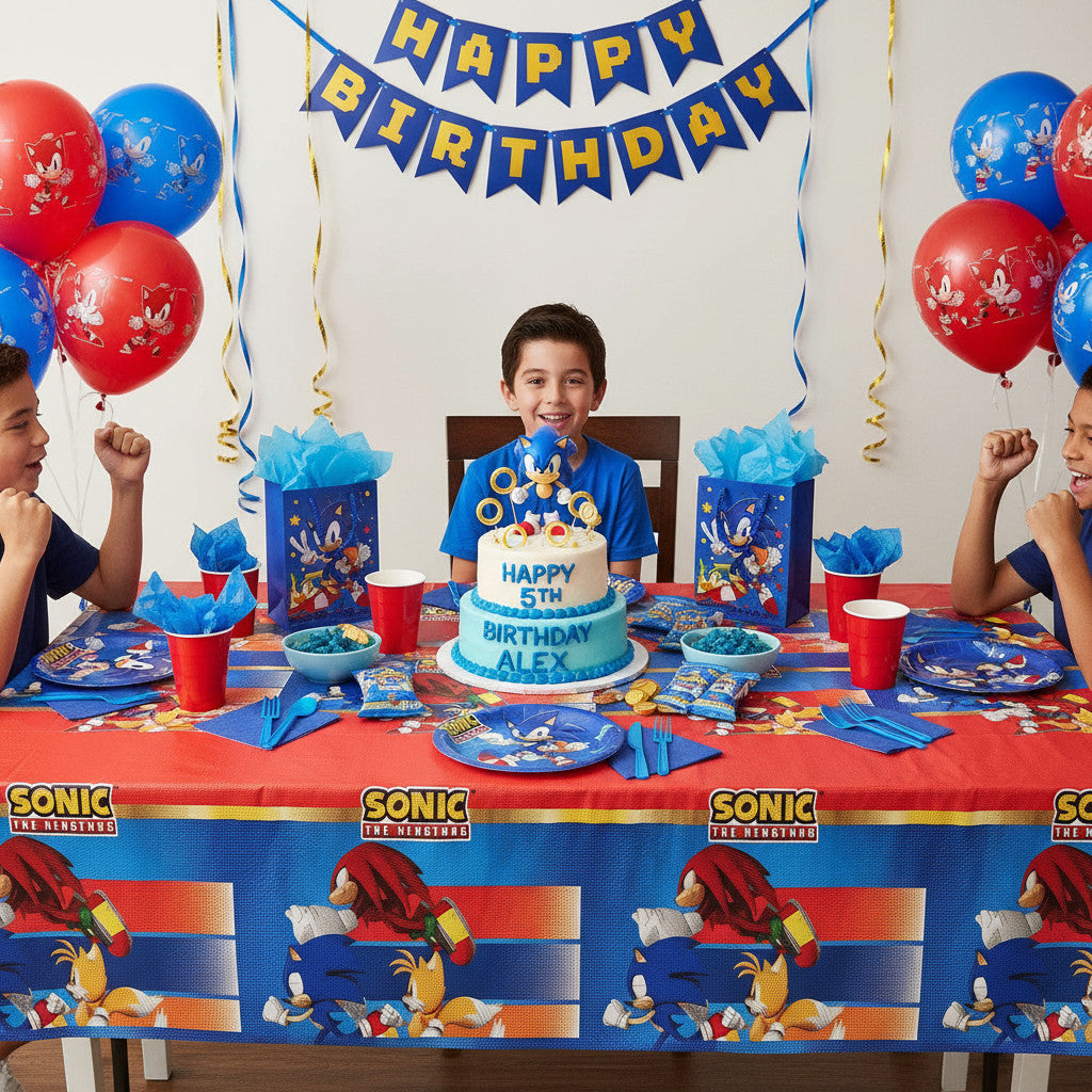 Tovaglia decorazione per compleanno dei bambini e feste a tema, Rettangolare, 120 cm x 180 cm, lavabile