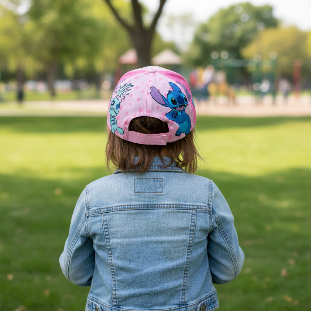 Cappello con Visiera da Ragazzo/Bambino Berretto da Baseball Regolabile Disney Stitch