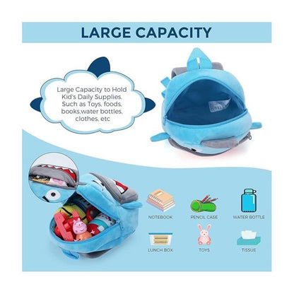 Zainetto Asilo Bambini, Zainetto Bimbo 1-3 Anni Nido Preschool Peluche 3D Animaletti Borsa Zaino Bambino Bambina Morbido Mini