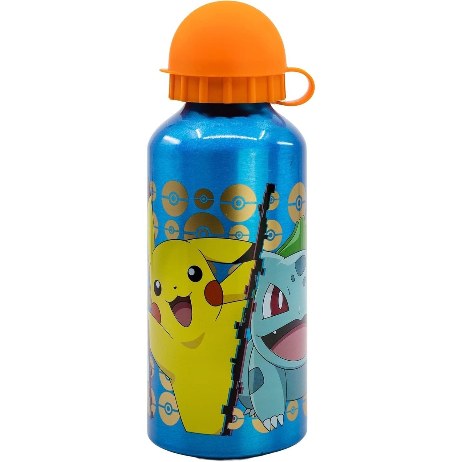 POKEMON - Borraccia Scuola Bottiglia Sport in lega di Alluminio per Bambini 400ml con beccuccio retraibile - Pikachu