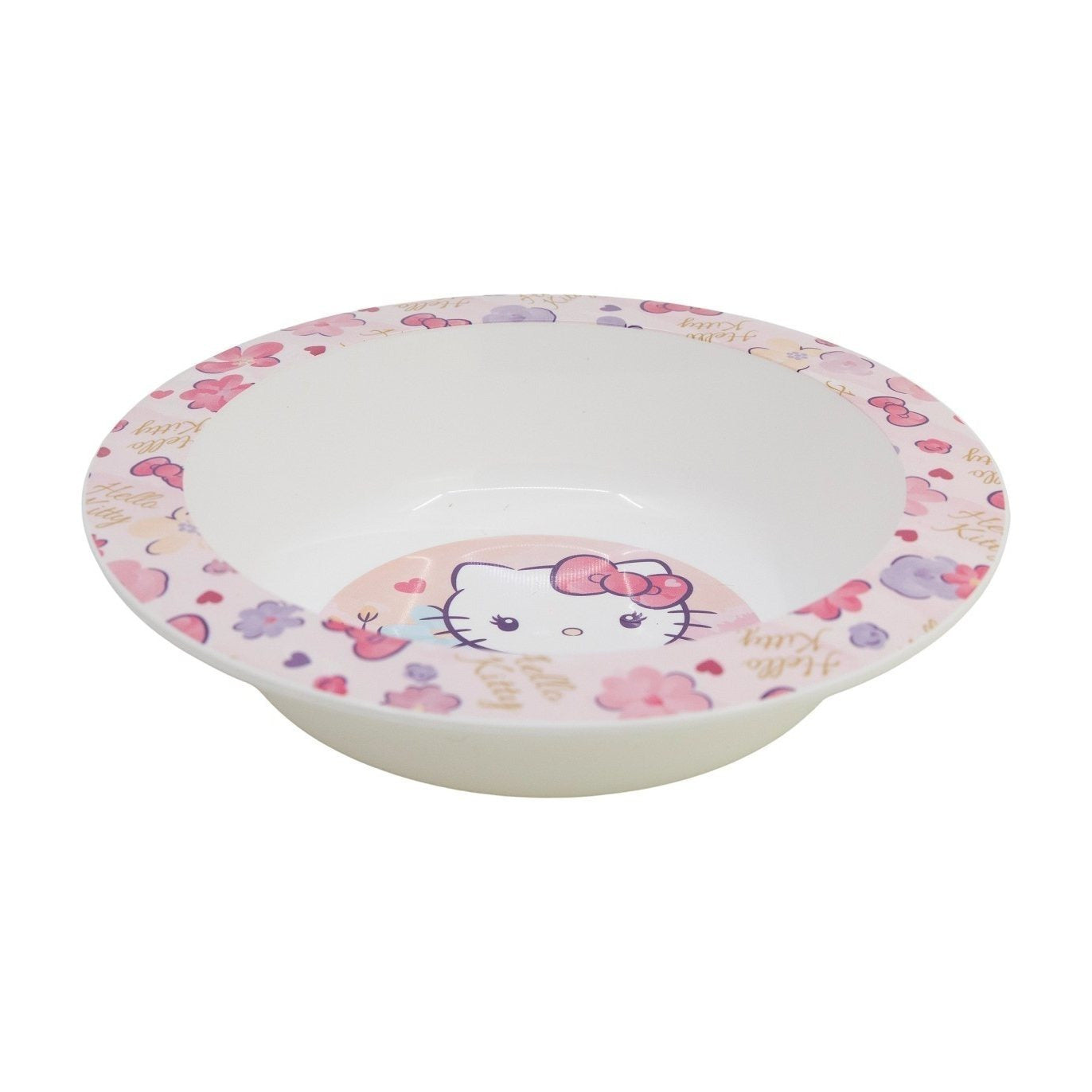 Set di stoviglie riutilizzabile per bambini bicolore – Set composto da 3 pezzi: Piatto, ciotola e bicchiere per bambini e bebé HELLO KITTY
