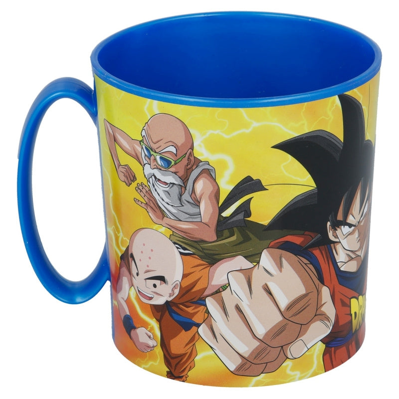 Tazza Bicchiere in plastica 350ml per Microonde con manico Bambini colazione DRAGON