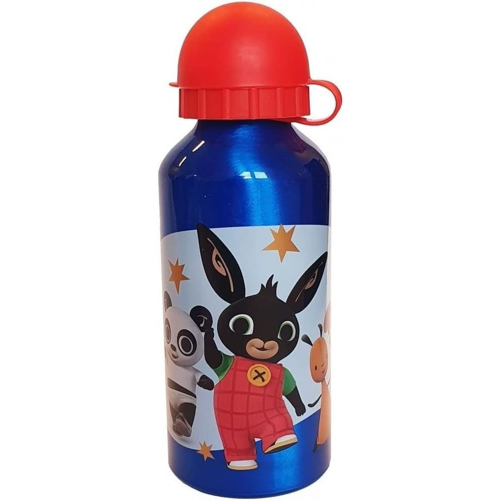 Borraccia Scuola Bottiglia Sport in Alluminio Bambini 400ml con Beccuccio Retraibile (Bing 500ml)