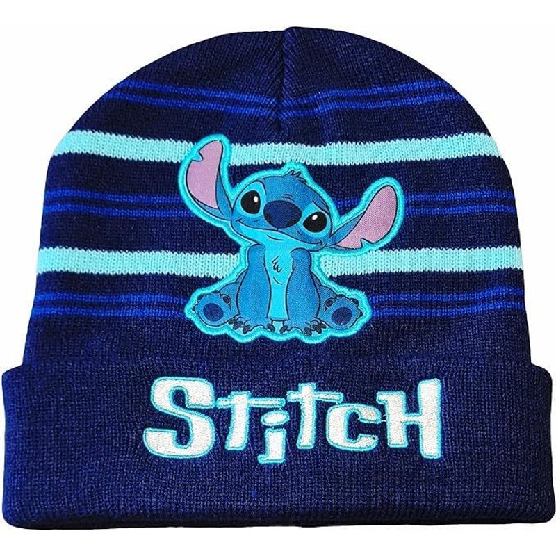 Cappello Invernale Morbido e Caldo Bambini STITCH Blu