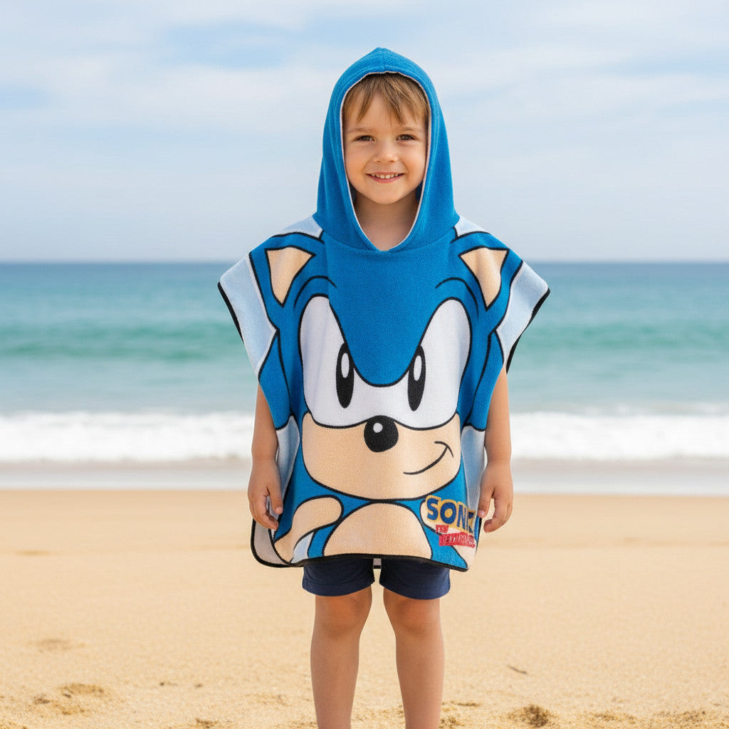 Poncho con cappuccio Asciugamano da spiaggia Mare e piscina Accappatoio in microfibra 55X90 cm asciugatura rapida, ultra morbido