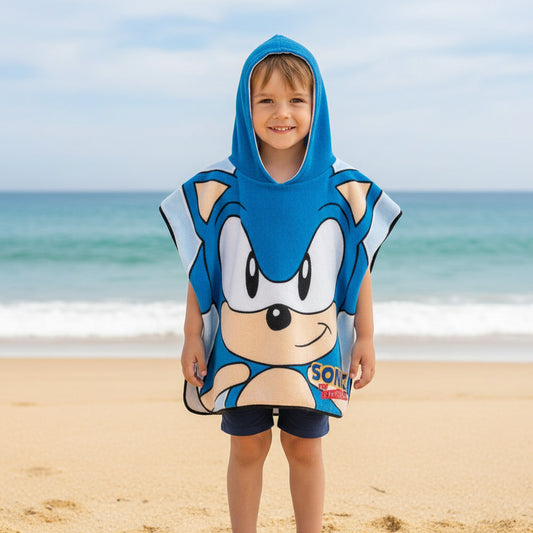 Poncho con cappuccio Asciugamano da spiaggia Mare e piscina Accappatoio in microfibra 55X90 cm asciugatura rapida, ultra morbido