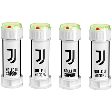 Bolle di Sapone Juventus - Confezione 4 Pezzi - Gadget Ufficiale per Feste e Compleanni