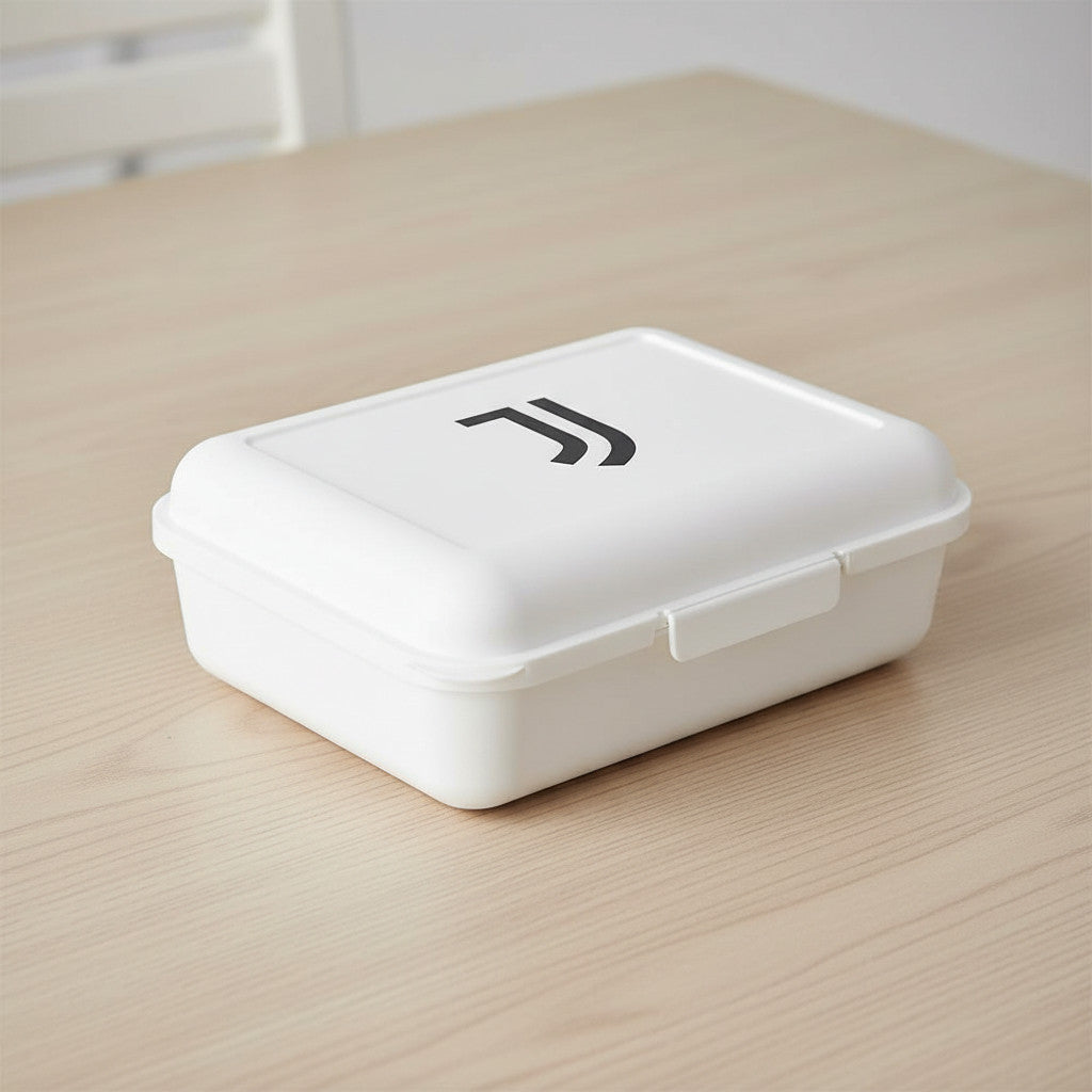 Contenitore Portapranzo Porta merenda Scatola Sandwich Box  Bambini Tifoso (Juventus Bianco)