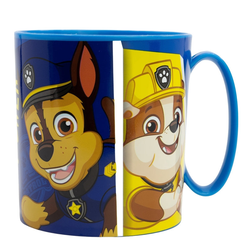 Tazza Bicchiere in plastica 350ml per Microonde con manico Bambini colazione Cuccioli