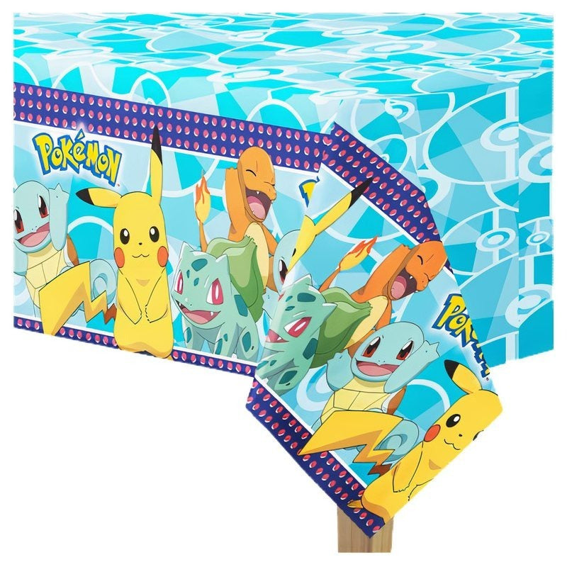 Tovaglia decorazione per compleanno dei bambini e feste a tema, Rettangolare, 120 cm x 180 cm, lavabile