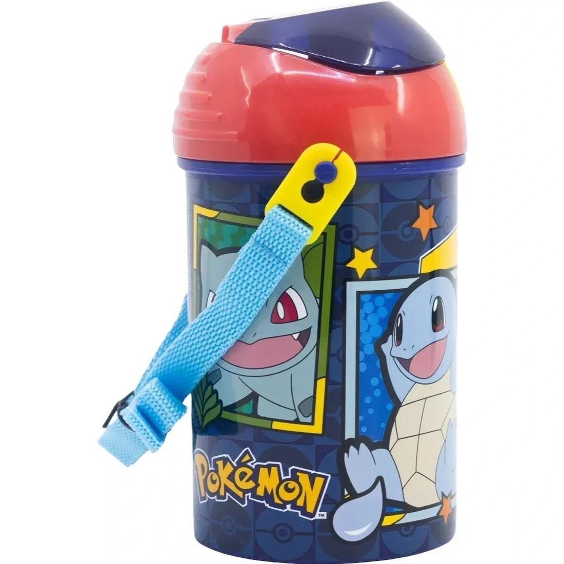 POKEMON - Borraccia Pop UP 450 ml con Tracolla e chiusura Tappo per Bambini Scuola