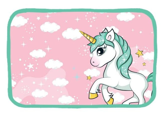 Tovaglietta Morbida Ripiegabile Sottopiatto Immeabile CM.30X40 (Unicorno)