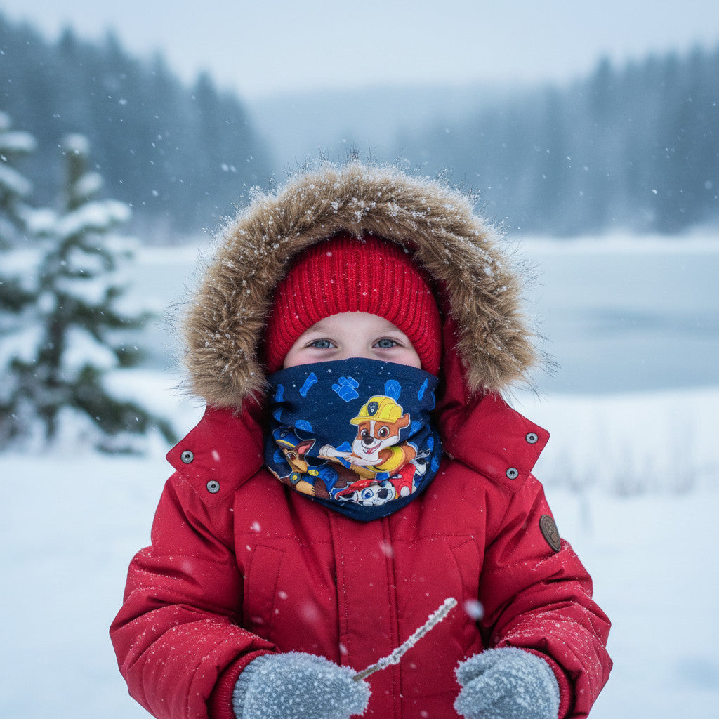 Scaldacollo Sciarpa Tubolare Bambini Caldo Bimbo Scollo Termico Invernale Ragazzi Morbido