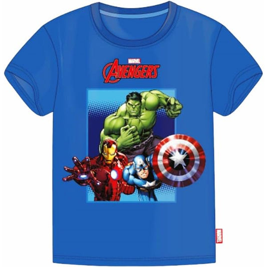 Maglietta in Cotone Maglia  Ragazzo T-Shirt Abbigliamento Bambino  AVENGERS Hulk