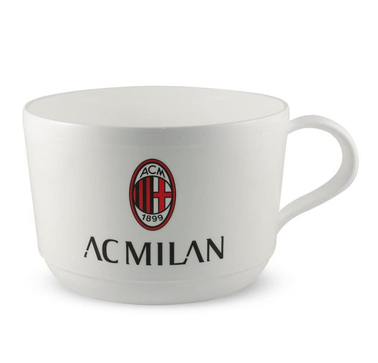 Tazza Ufficiale Tazzone in plastica 360ml  Microonde con manico Tifoso colazione BPA-free Made in Italy - MILAN