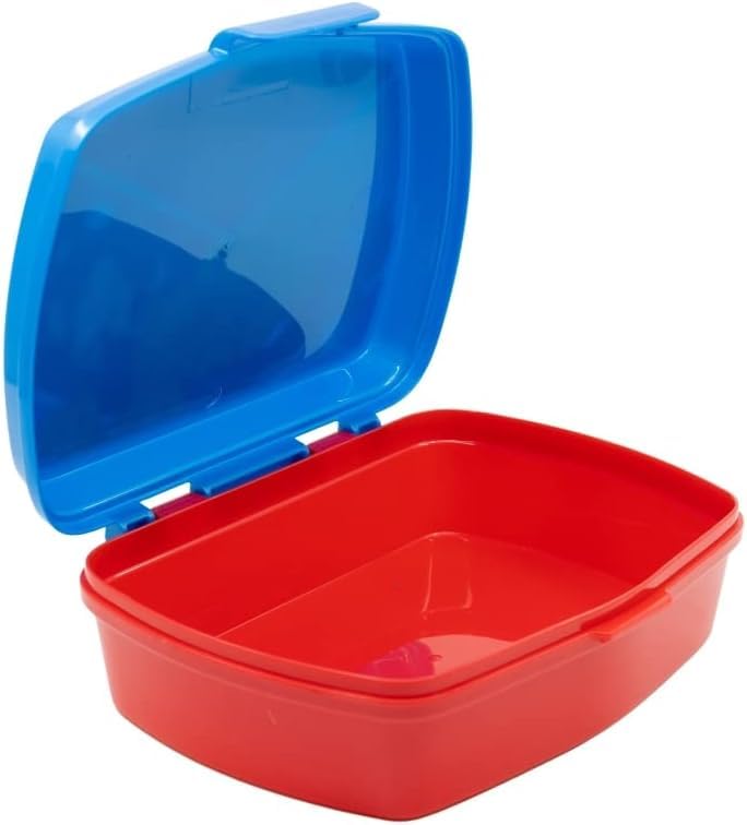 Set Pranzo Scuola 2 Pezzi Portamerenda e Borraccia in Plastica Bambini Bambino Merenda Launch Box -  3