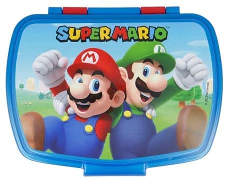 Contenitore Portapranzo Porta Merenda Scatola Sandwich Box Bambini - Super Mario
