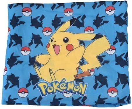 Scaldacollo Sciarpa Tubolare Bambini Caldo Bimbo Scollo Termico Invernale Ragazzi Morbido ( POKEMON)